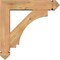 Ekena Millwork Imperial Arts and Crafts Smooth Bracket w/ Offset Brace, Western Red Cedar, 5 1/2"W x 22"D x 22"H BKT0604X22X22IMP03SWR - alternate 2